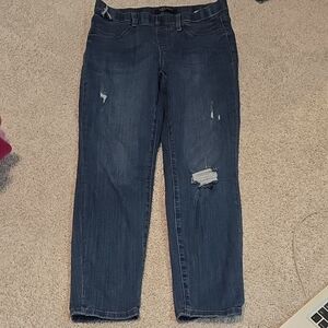 Judy Blue Distressed Pull On Jeans